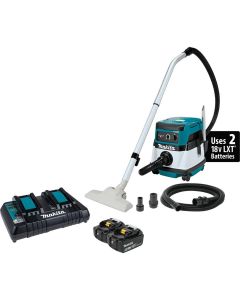 MAKXCV04PT image(0) - 18V X2 (36V) LXT® Lith-Ion Cordless/Corded 2.1 Gallon HEPA Filter Dry Dust Extractor/Vacuum Kit (5.0Ah)