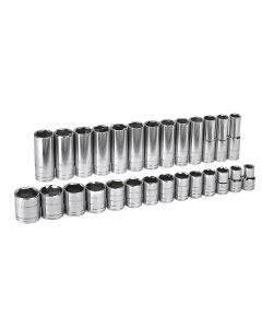 27 PC 1/2" DR SAE MASTER SOCKET ASSY SET