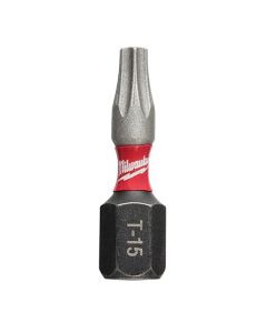 MLW48-32-4428 image(1) - Milwaukee Tool SHOCKWAVE 2-Piece Impact Torx&reg; T15 Insert Bits (3 Pack)