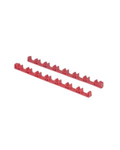 ERN6040 image(0) - 14 Tool No-Slip Low Profile Screwdriver Rails, Red