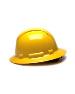 PYRHP54130 - Ridgeline Hard Hat - Yellow-Ridgeline Cap Style 4 Pt Ratchet Suspension