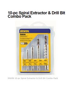 HAN11117 image(0) - EXTRACTOR SPIRAL SET 10PC SCREW&COBALT DRILL BIT