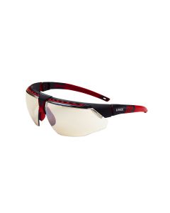 UVXS2864 image(0) - Uvex Avatar Glasses Blk/red, Ref 50 Hc