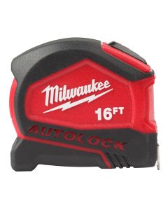 MLW48-22-6816 image(0) - Milwaukee Tool 16ft Compact Auto-Lock Tape Measure