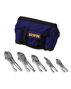 VGP2077704 image(0) - Irwin Vise-Grip 5-Piece Locking Pliers Set in Bag