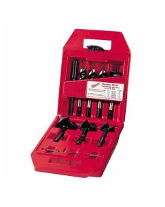 MLW49-22-0065 image(0) - Milwaukee Tool 7-PC PLUMBER'S SELFEED HIGH-SPEED STEEL WOOD BORING BIT SET