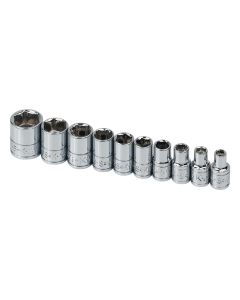 SKT4910 image(0) - SOCKET SET 1/4IN. DRIVE 10 PC SAE STD 6 POINT