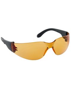 SAS5342 image(0) - NSX Black Temple High-Impact Poly Orange Lens Safe Glasses