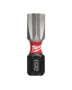 MLW48-32-4742 image(0) - Milwaukee Tool SHOCKWAVE INSERT BIT ECX #2 - BULK (25)