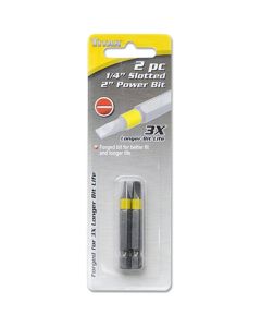 TIT16230 - 2-PC 1/4 INCH SLOTTED 2 INCH POWER BITS