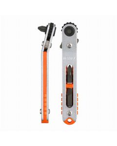 VESTX79U image(0) - Extra Low-Profile Bent-up Head Ratchet Screwdriver with Extra Low-Profile Bits