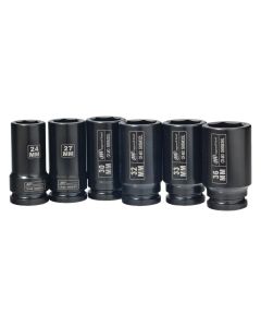 IRTSK6M6LN image(0) - 3/4" Drive Metric Deep Impact Socket Set, 6 Piece