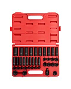 SUN2669 image(0) - 1/2" Drive 39 Piece Metric Deep Impact Socket Set