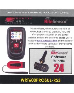 BATWRT600PROSULRS3E image(0) - 3 Year Software License for the Tech600PRO w/ 24 RITE-SENSORS