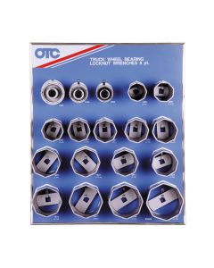 OTC9851 image(0) - 18PC 8PT Bearing Locknut Socket Display