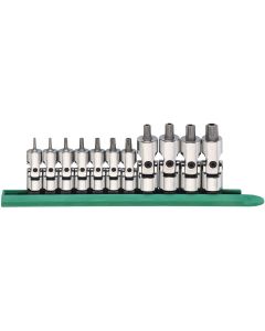 KDT81052 image(0) - 11-Pc 1/4" & 3/8 Drive Universal Stubby Socket Set