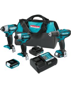 MAKCT410 image(0) - 12V CXT 1.5 Ah Cordless 4-Piece Combo Kit