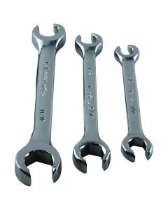 KTI44003 image(0) - K Tool International WRENCH SET FLARE NUT 3 PC. SAE