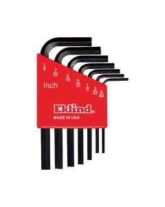 EKL10107 image(0) - HEX KEY SET 7 PC SAE SHORT 5/64-1/4IN.