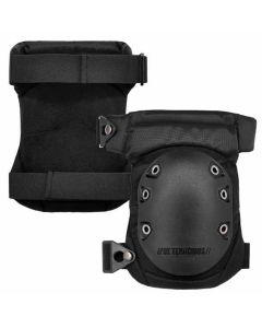 ERG18435 image(0) - 435 Black Cap Hinged Rubber Cap Gel Knee Pad w/ Buckles