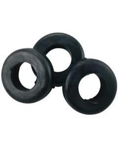 JTT4404-1H image(0) - 1/2" MOUNTING HOLE BLACK VINYL GROMMET 11 PCS