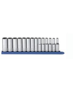 KDT80562 image(0) - 14PC 3/8" DR 12PT DEEP METRIC SOCKET SET