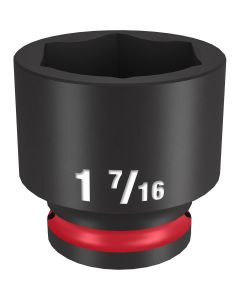 MLW49-66-6217 image(0) - Milwaukee Tool SHOCKWAVE Impact Duty  1/2"Drive 1-7/16" Standard 6 Point Socket