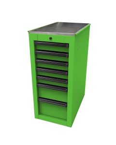 HOMLG08014070 image(0) - Homak Manufacturing RS PRO 14-1/2 in. 7-Drawer Side Cabinet, Lime Green