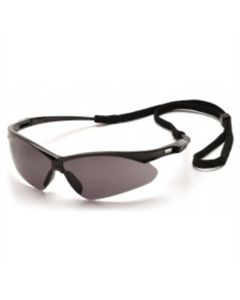 Pyramex Safety - PMXTREME - Black Frame/Gray Lens with Black Cord  , Sold 12/BOX