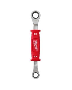 MLW48-22-9211 image(0) - Milwaukee Tool Lineman�s 2in1 Insulated Ratcheting Box Wrench