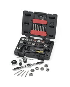 KDT3886 image(0) - GEARWRENCH TAP & DIE SET METRIC 40PCS