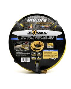 BLBOS3815 image(0) - BluBird Oil Shield Rubber Air Hose 3/8 in. x 15 ft