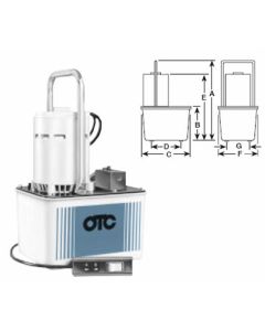 OTC4057 image(0) - PUMP HYDRAULIC / ELECTRIC 2 STAGE 3POS 4WAY VALVE