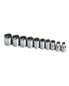 SKT1340 image(0) - SOCKET SET 1/4IN. DRIVE 10PC STD 12 POINT