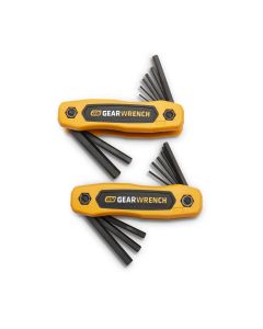 KDT83510 image(0) - 17PC SAE/METRIC FOLDING HEX KEY SET